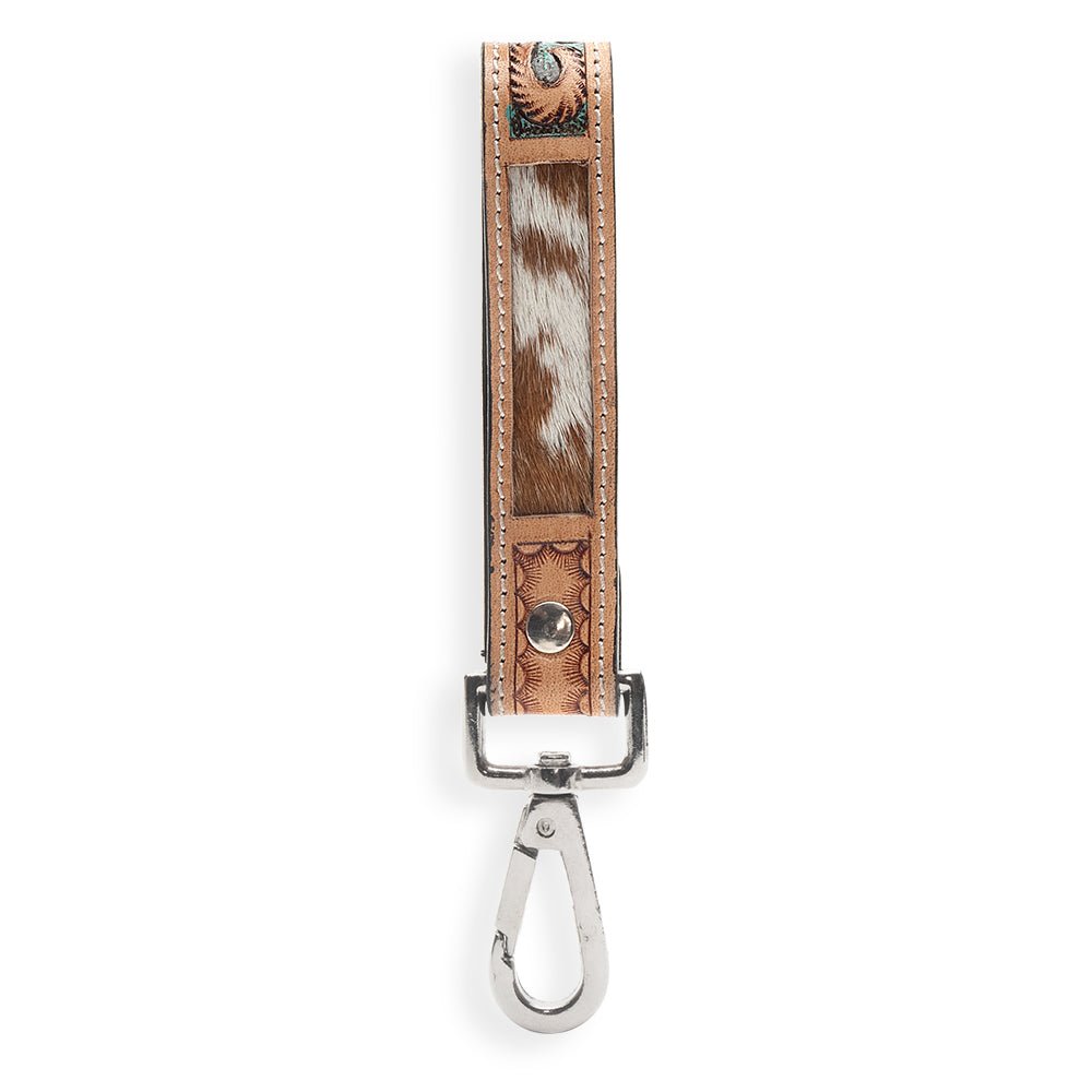 Jackstone Hand-tooled Leather Key Fob - CountryFide Custom Accessories and Outdoors