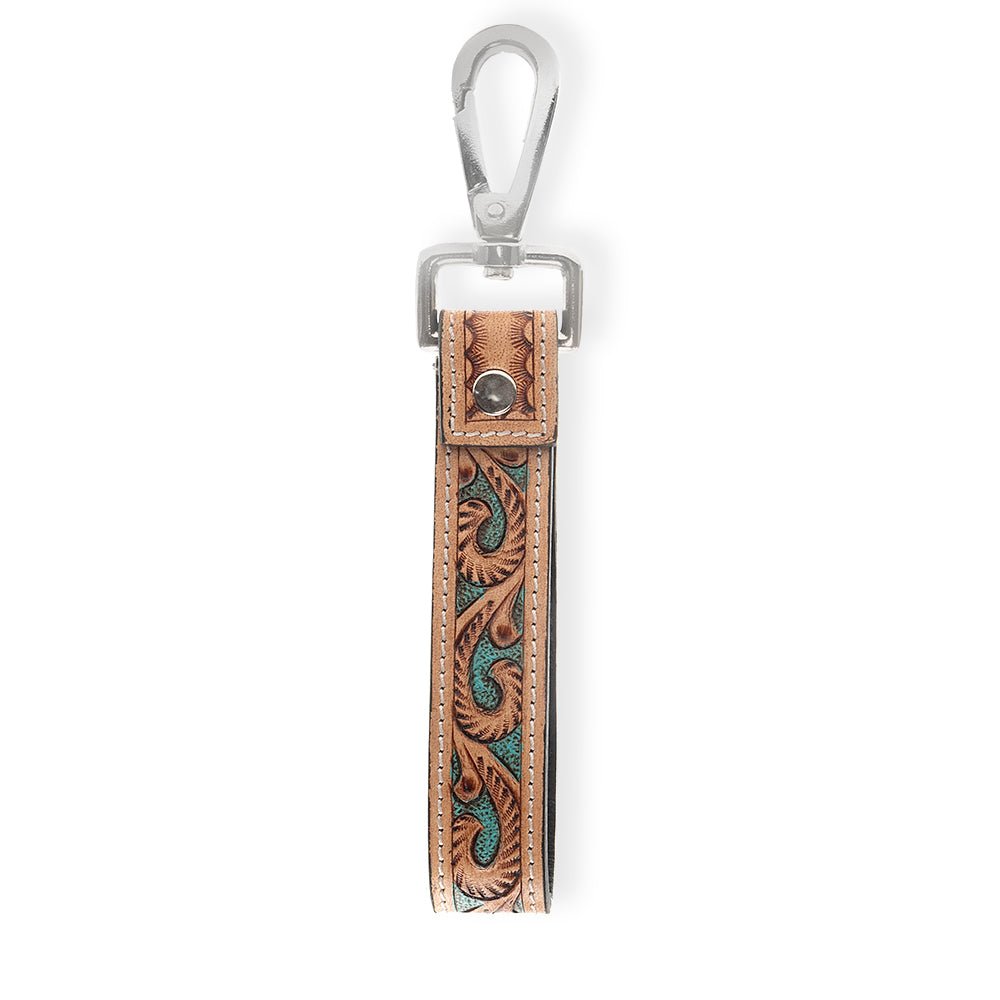 Jackstone Hand-tooled Leather Key Fob - CountryFide Custom Accessories and Outdoors