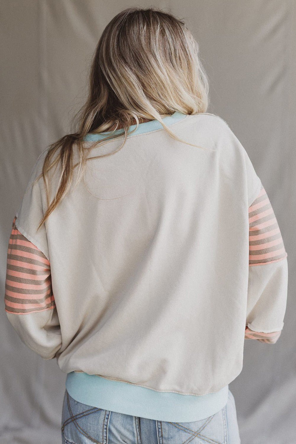 Jet Stream Striped Colorblock Patchwork Sweatshirt - CountryFide Custom Accessories and Outdoors