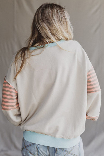 Jet Stream Striped Colorblock Patchwork Sweatshirt - CountryFide Custom Accessories and Outdoors