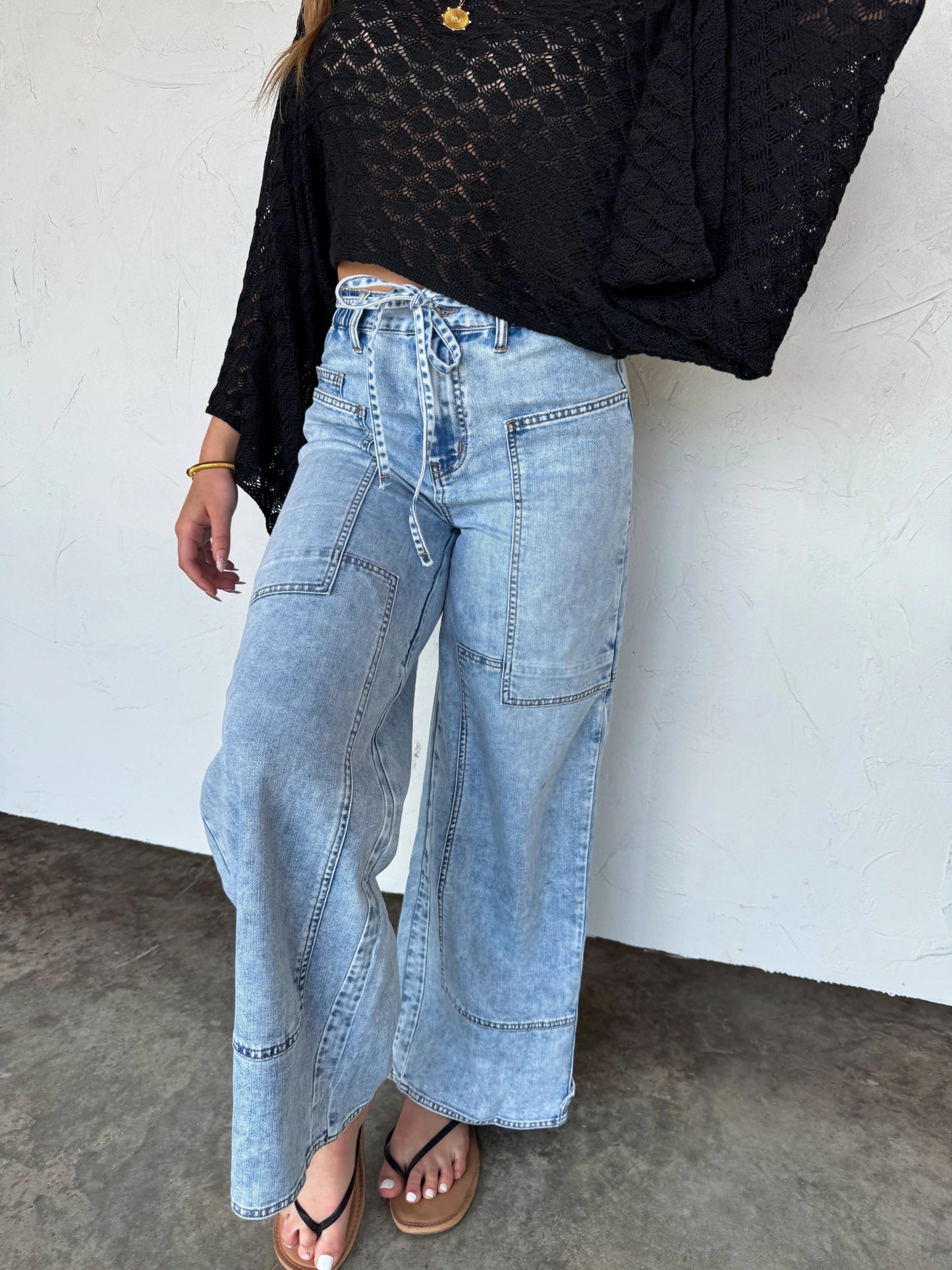 JOVIE TIE WAIST JEANS by Blakeley - CountryFide Custom Accessories and Outdoors