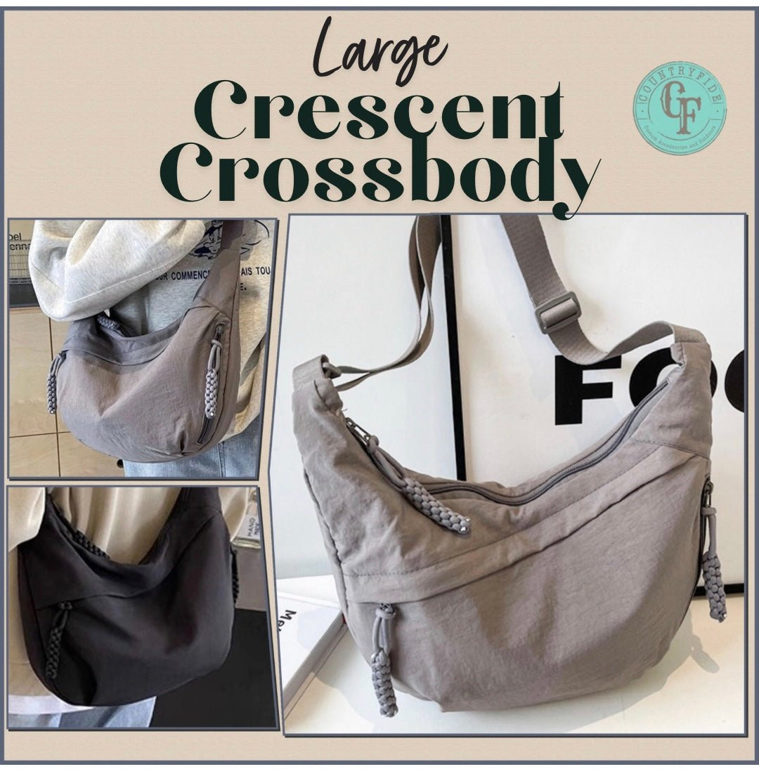 Large Crescent Crossbody Bag - CountryFide Custom Accessories and Outdoors