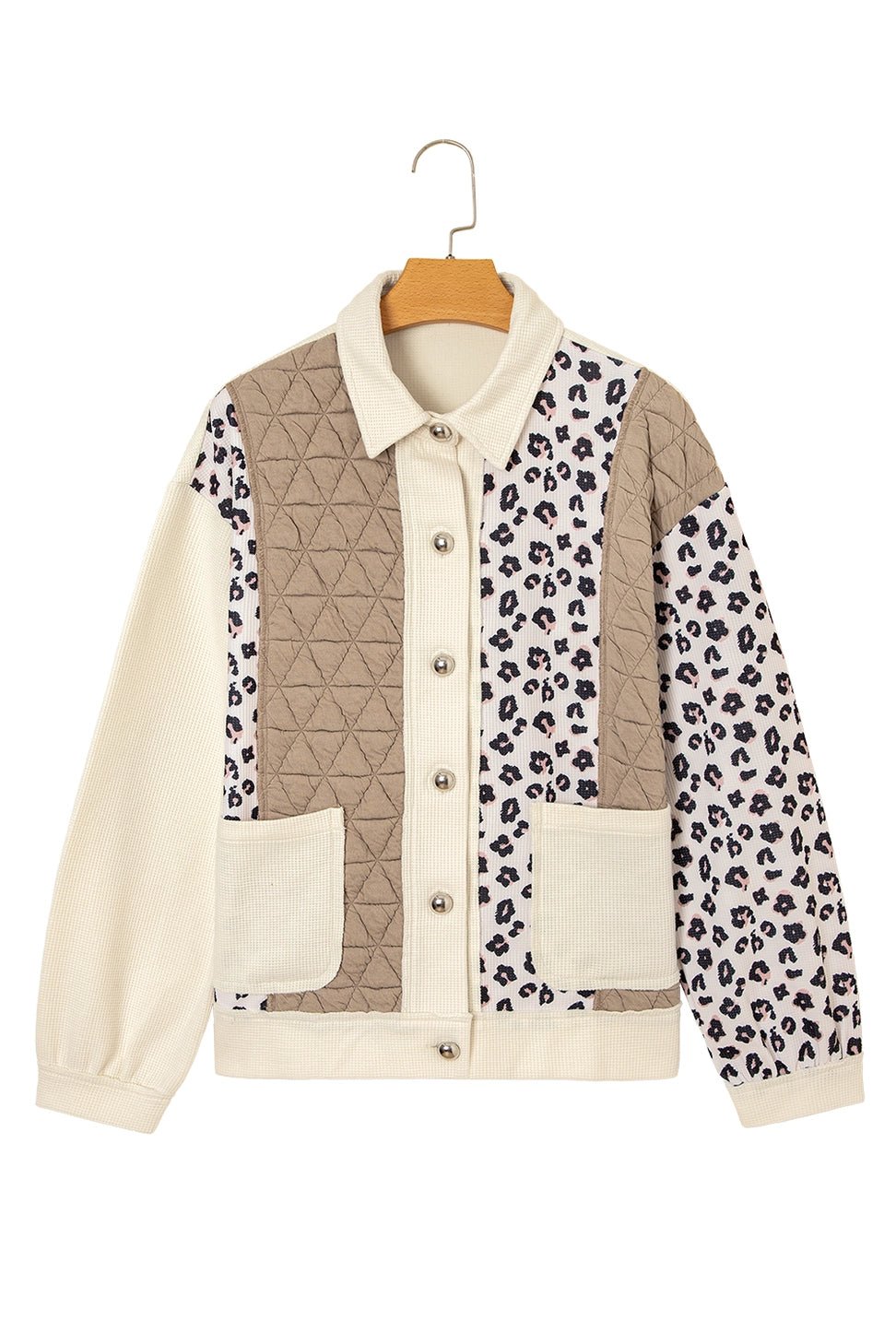 Leopard Waffle Quilted Patchwork Jacket - CountryFide Custom Accessories and Outdoors