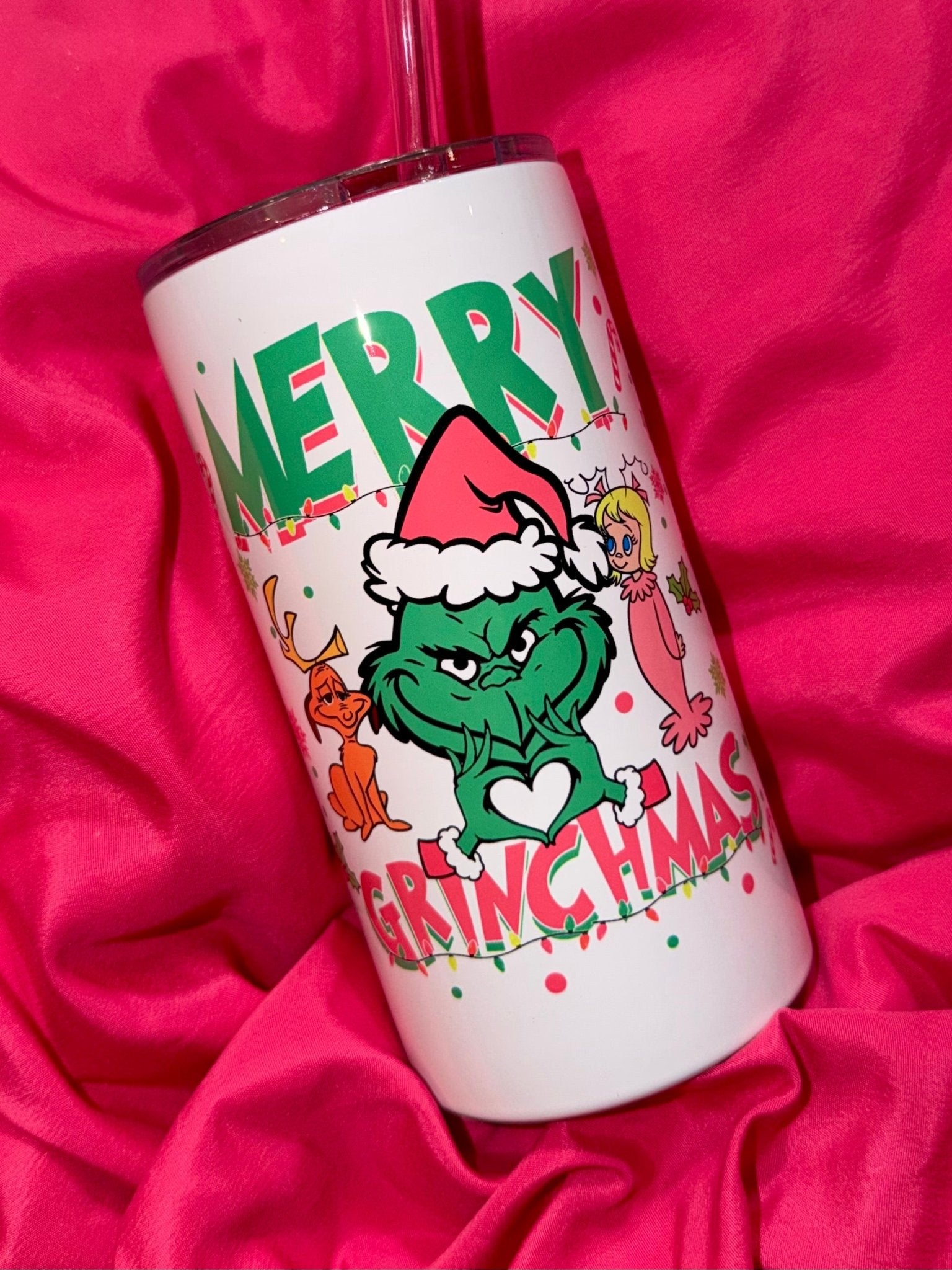 MERRY GREEN CHRISTMAS TUMBLER 16 oz - CountryFide Custom Accessories and Outdoors