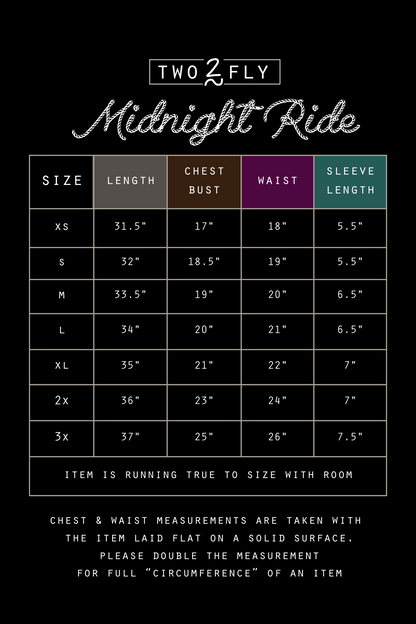 MIDNIGHT RIDE [XS/XL-3X ONLY]