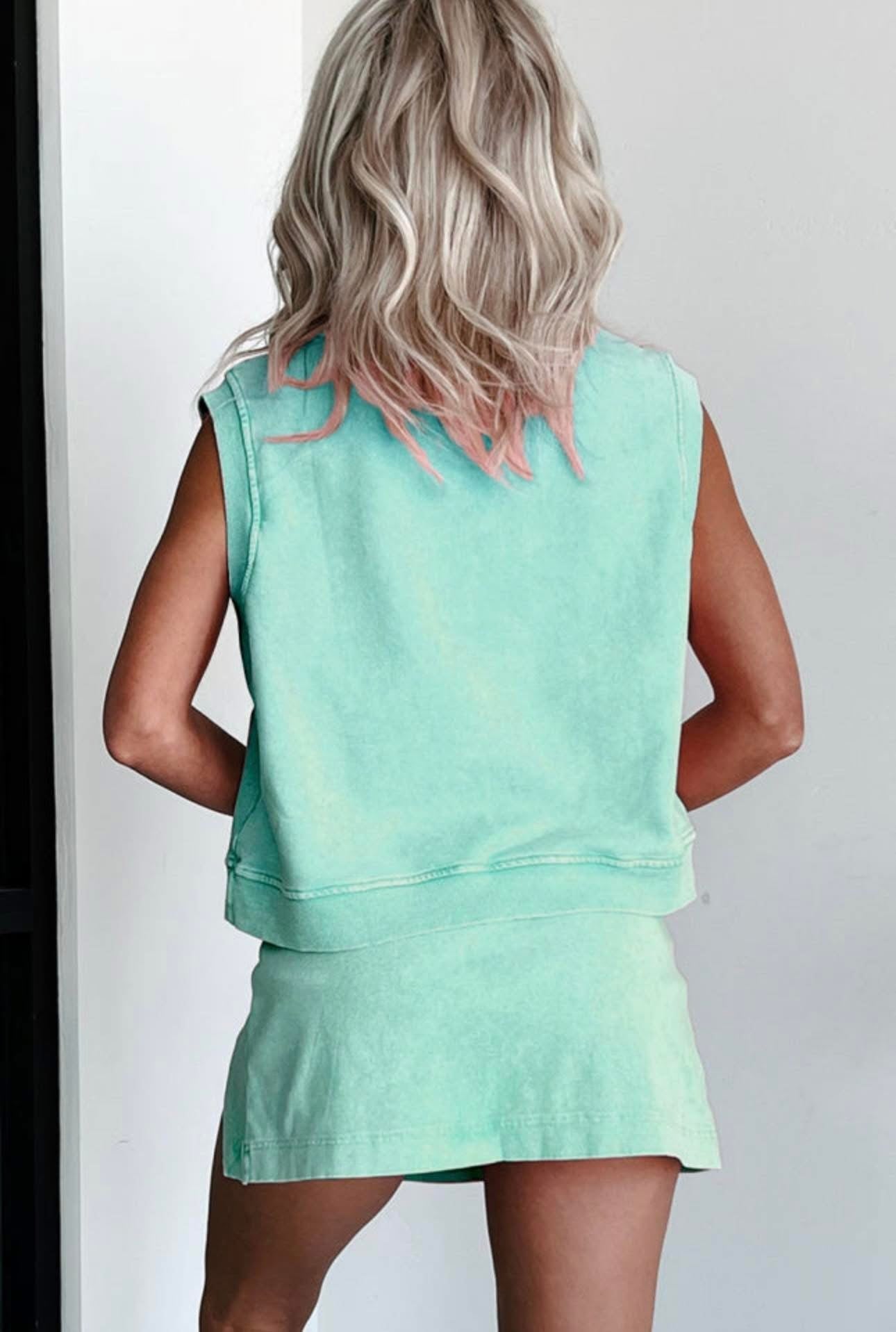 MINT GREEN SLEEVELESS SKORT SET - CountryFide Custom Accessories and Outdoors