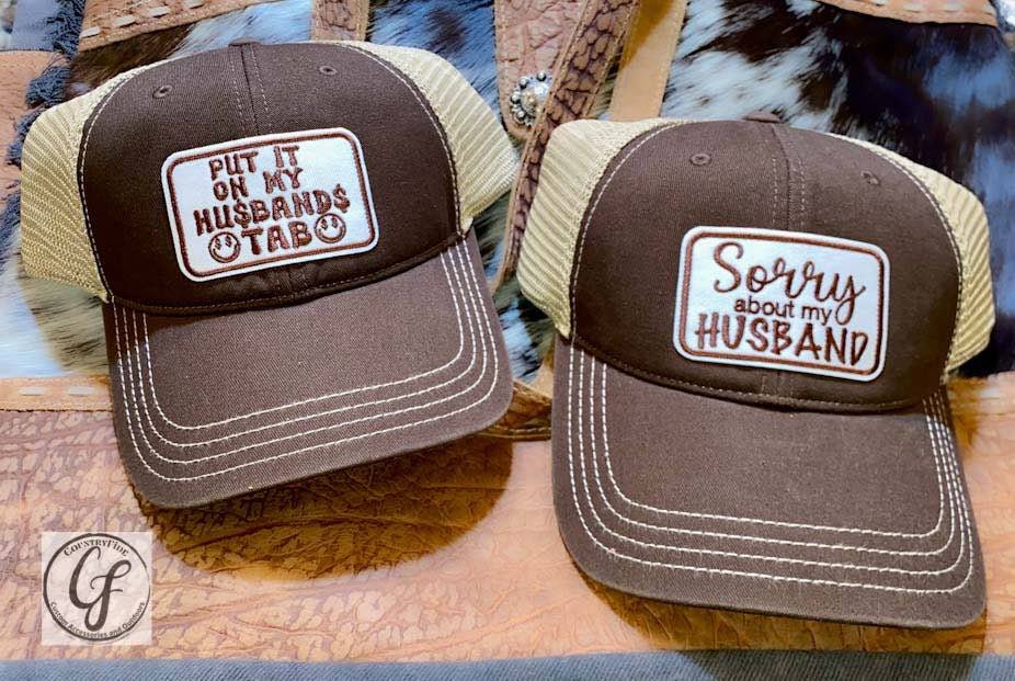 MY HUSBAND CAPS - CountryFide Custom Accessories and Outdoors