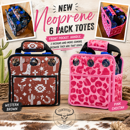 NEOPRENE 6 PACK TOTES - CountryFide Custom Accessories and Outdoors