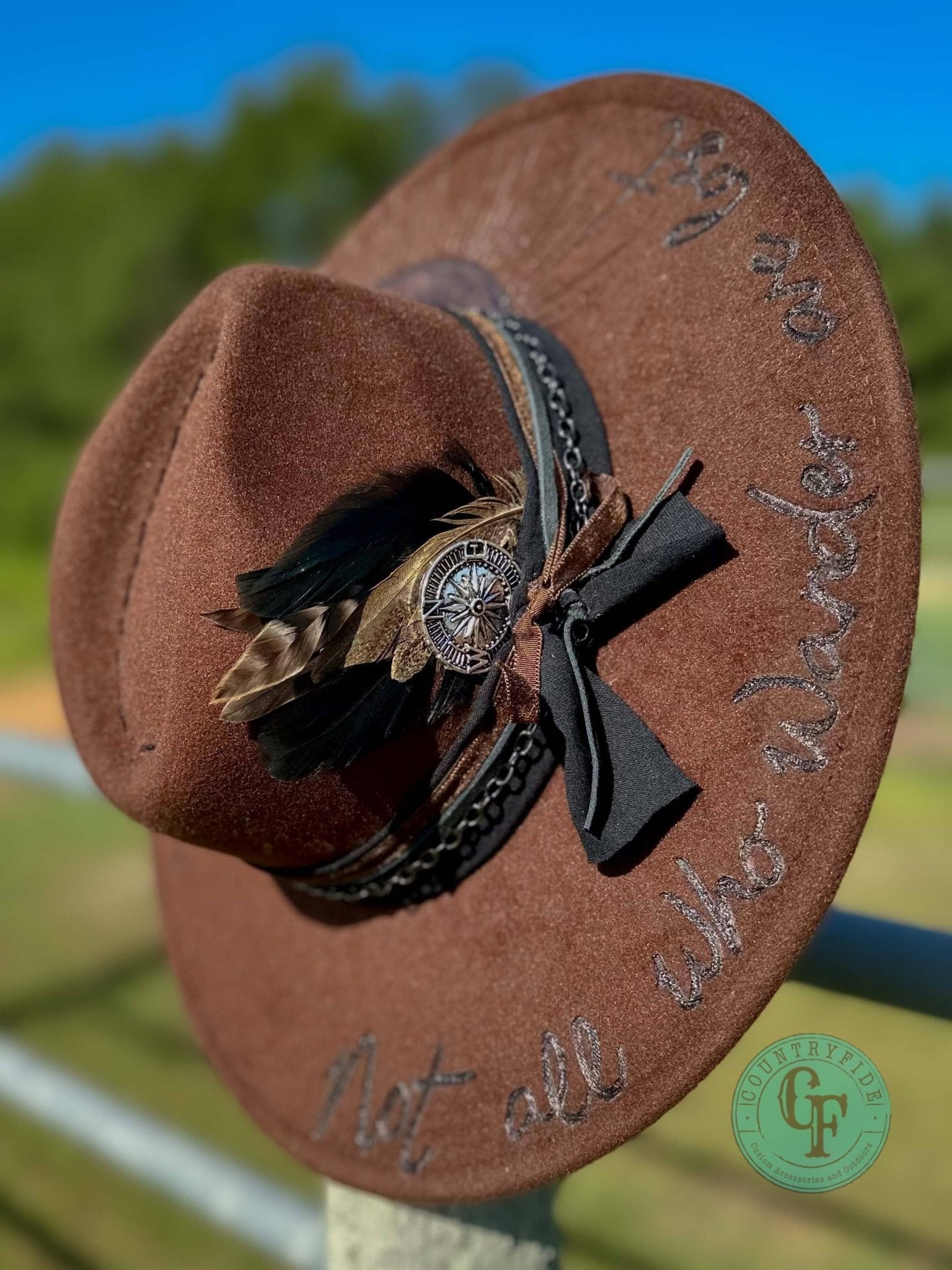 NOT ALL WHO WANDER ARE LOST FEDORA - CountryFide Custom Accessories and Outdoors