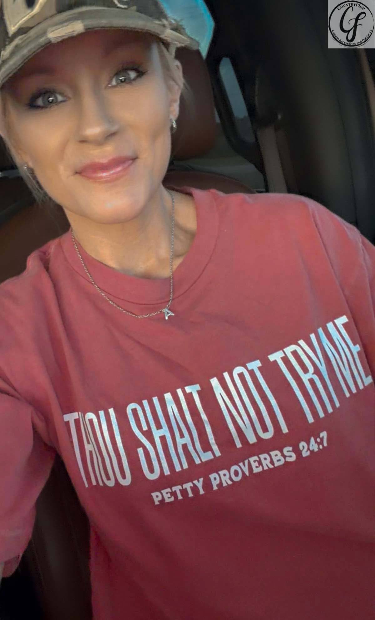 NOT TRY ME OVERSIZED TEE - CountryFide Custom Accessories and Outdoors