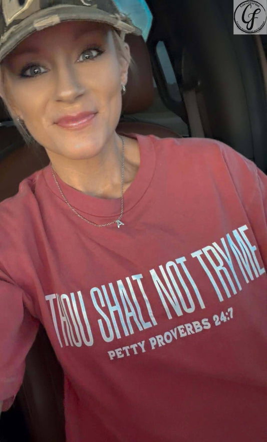 NOT TRY ME OVERSIZED TEE - CountryFide Custom Accessories and Outdoors