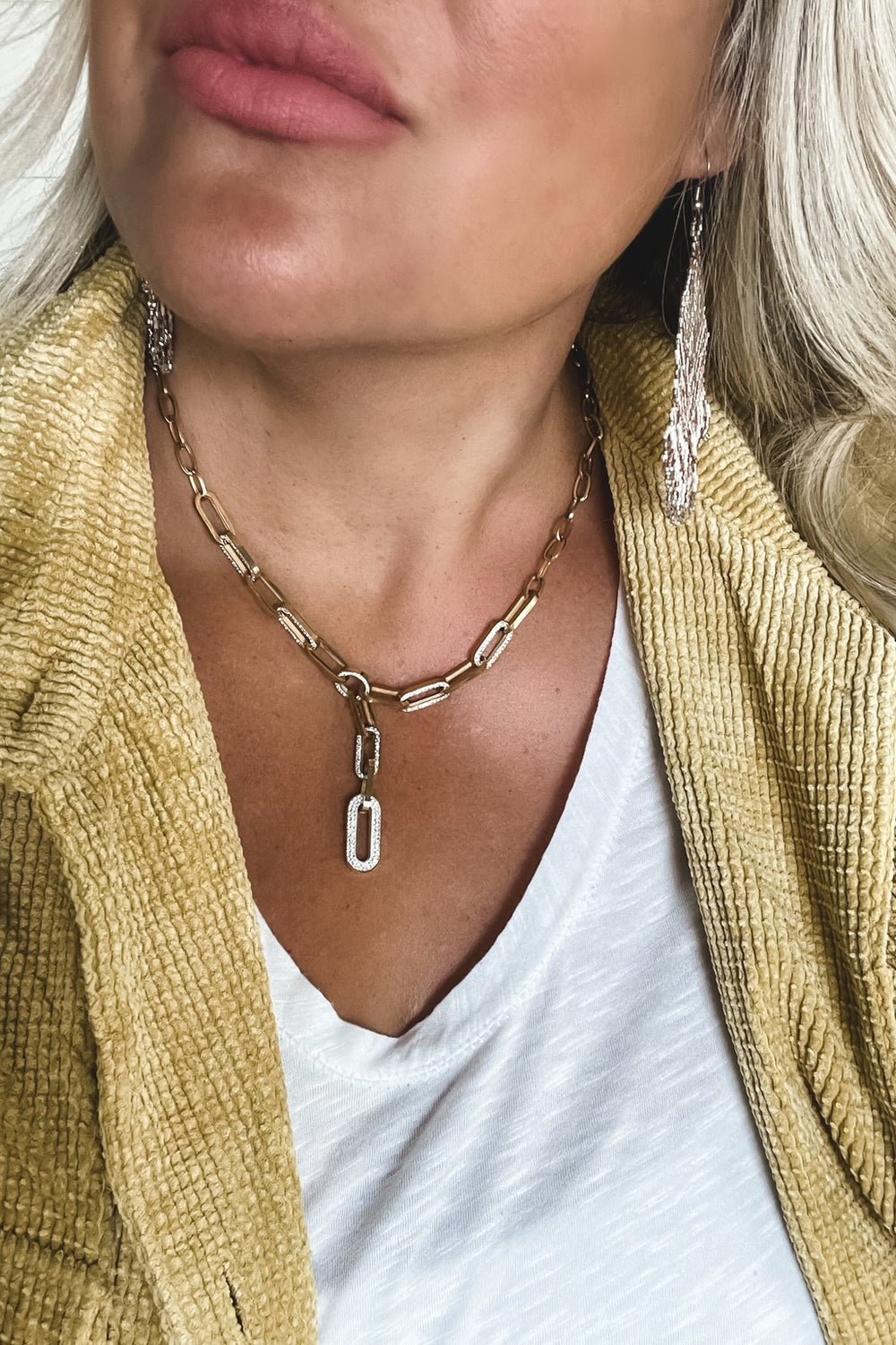 PAPERCLIP LARIAT DROP NECKLACE - CountryFide Custom Accessories and Outdoors