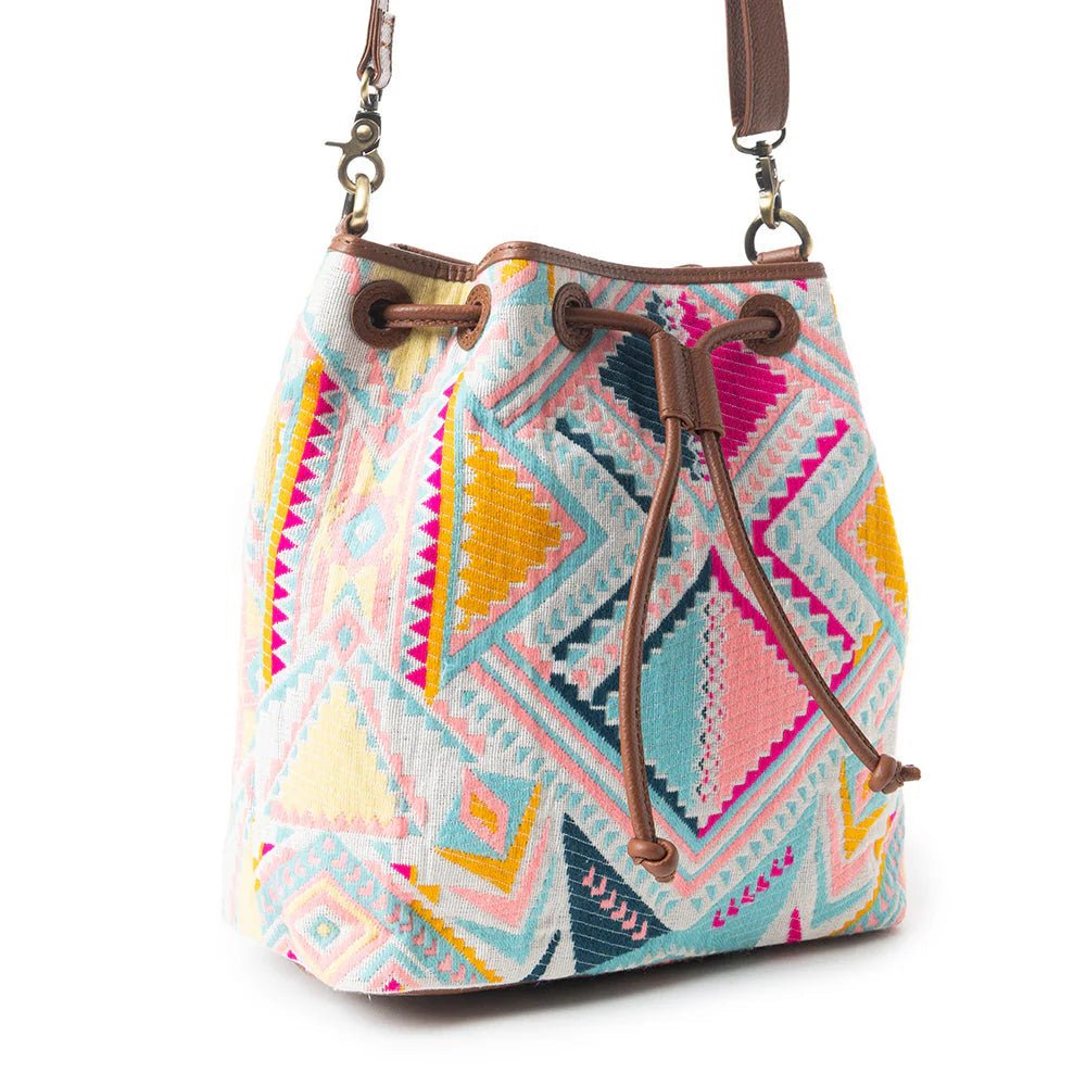 Pastel Desert Sunrise Bucket Bag In Pink - CountryFide Custom Accessories and Outdoors