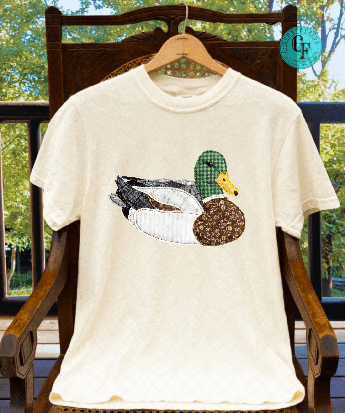 PATCHWORK DUCK COMFORT COLORS TEE - CountryFide Custom Accessories and Outdoors