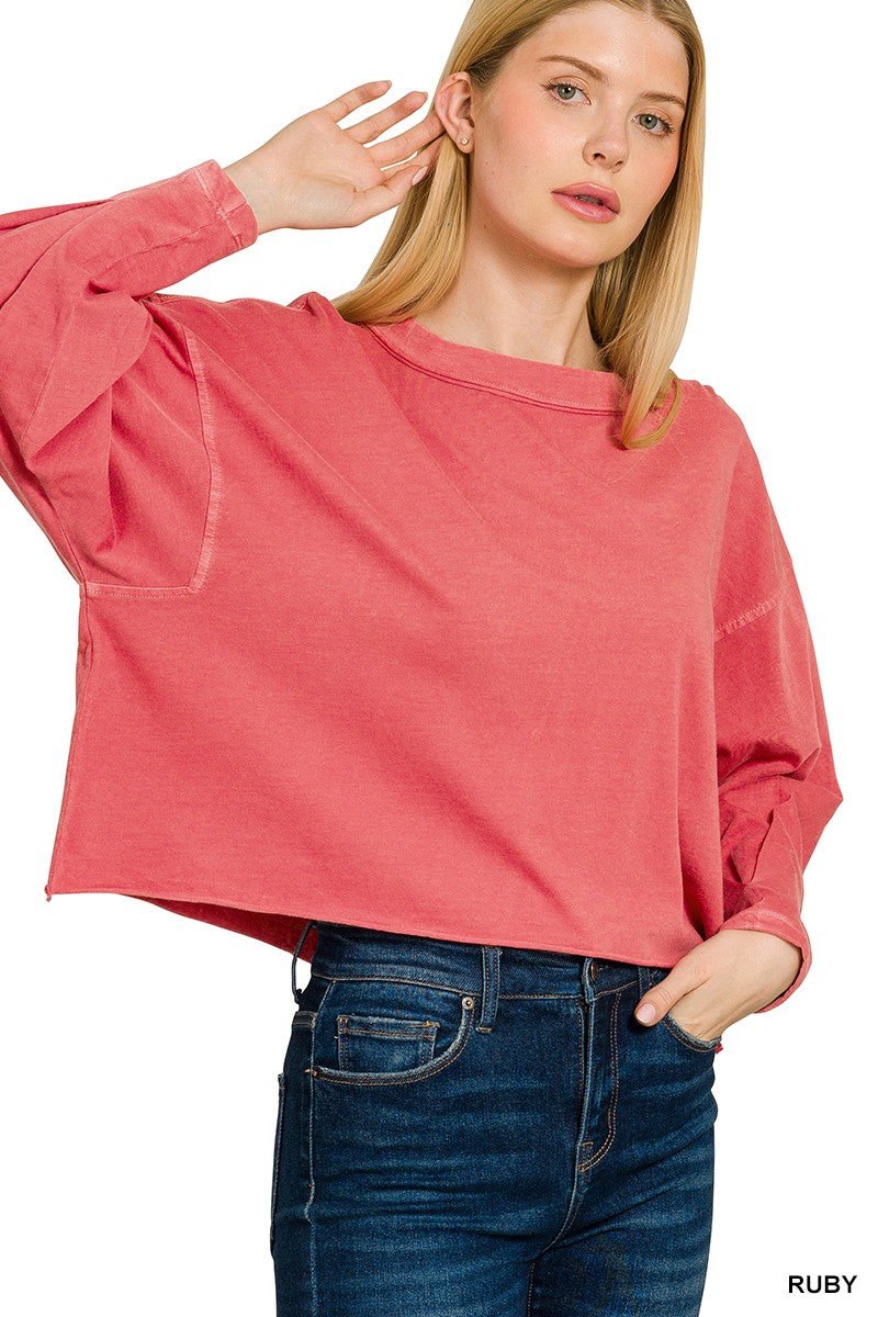 Pigment Dye Enzyme Washing Oversized R - neck Tee - CountryFide Custom Accessories and Outdoors