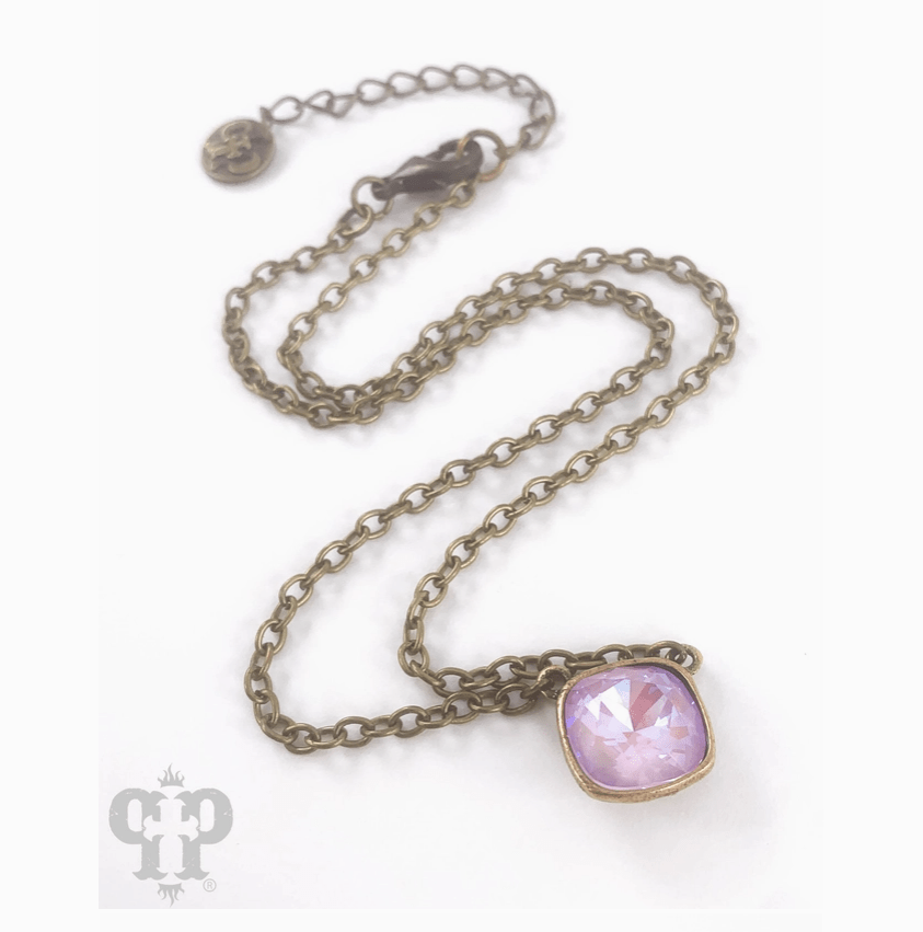 Pink Panache Necklace - Pink Stone - CountryFide Custom Accessories and Outdoors