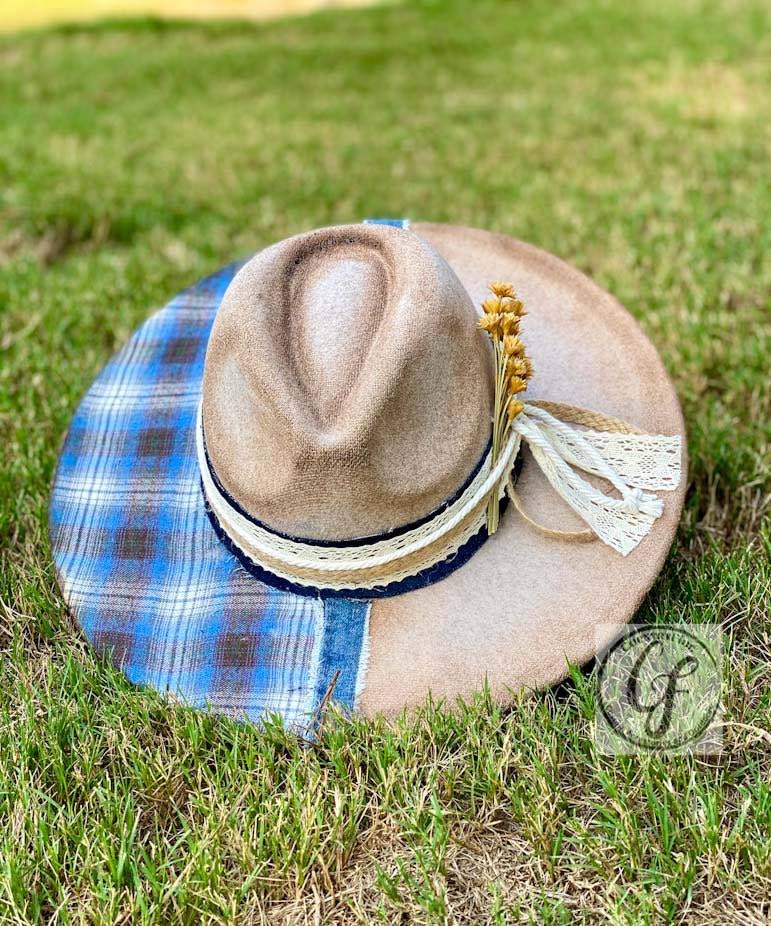 PLAIDING THE BLUES FEDORA - CountryFide Custom Accessories and Outdoors