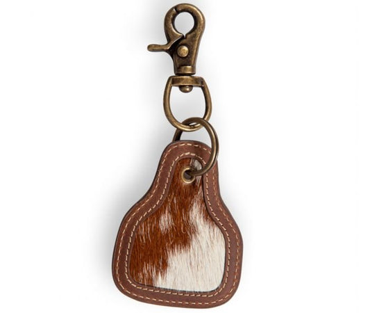 Pony Brook Key Fob in Brown & White - CountryFide Custom Accessories and Outdoors