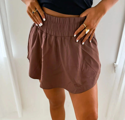 PowerMove Active Skort in Chestnut - CountryFide Custom Accessories and Outdoors