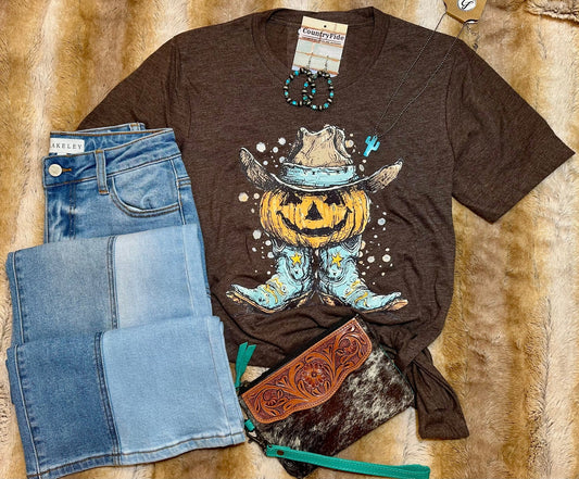 PUMPKIN COWBOY TEE - CountryFide Custom Accessories and Outdoors