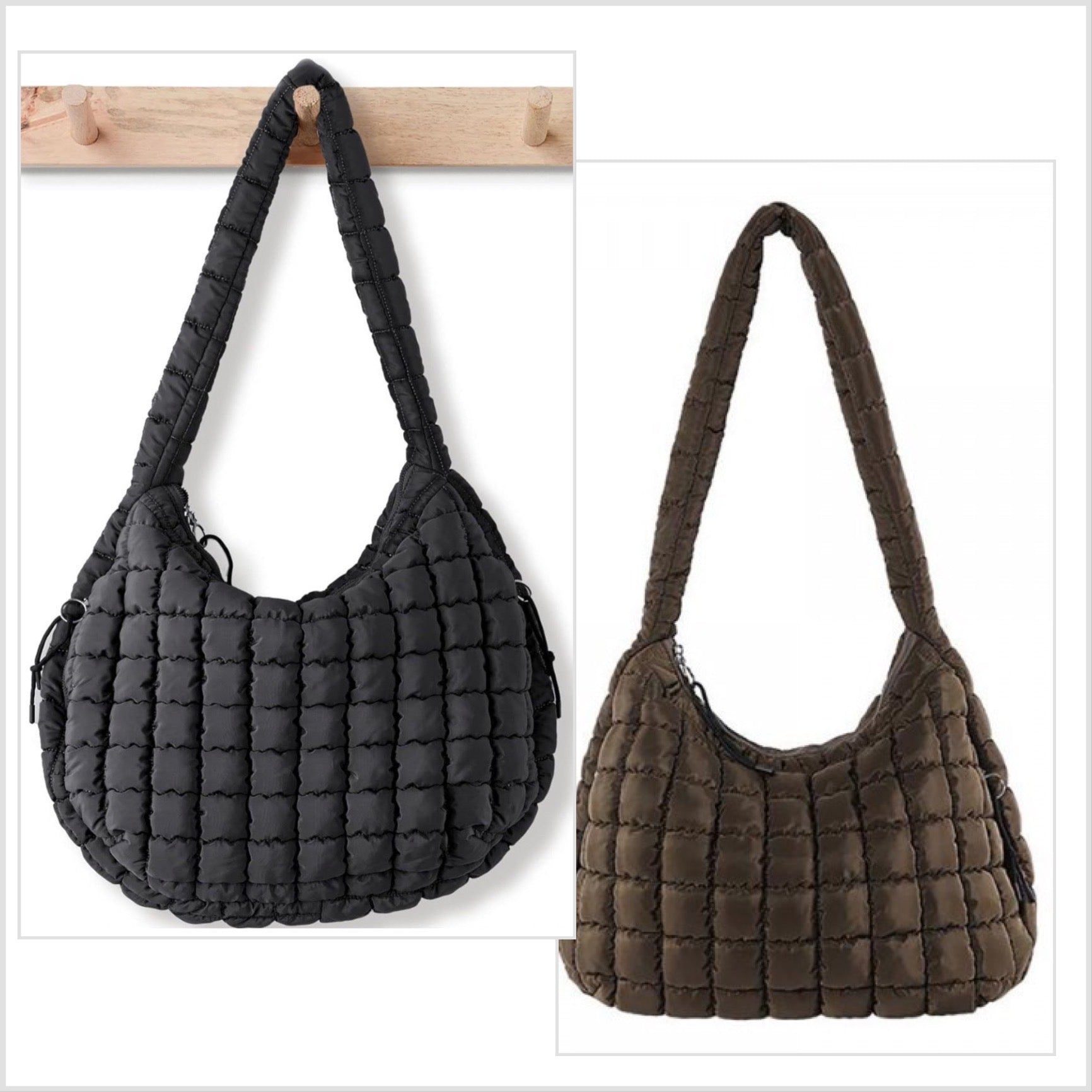 Quilted Puffer Shoulder Tote Bag - CountryFide Custom Accessories and Outdoors