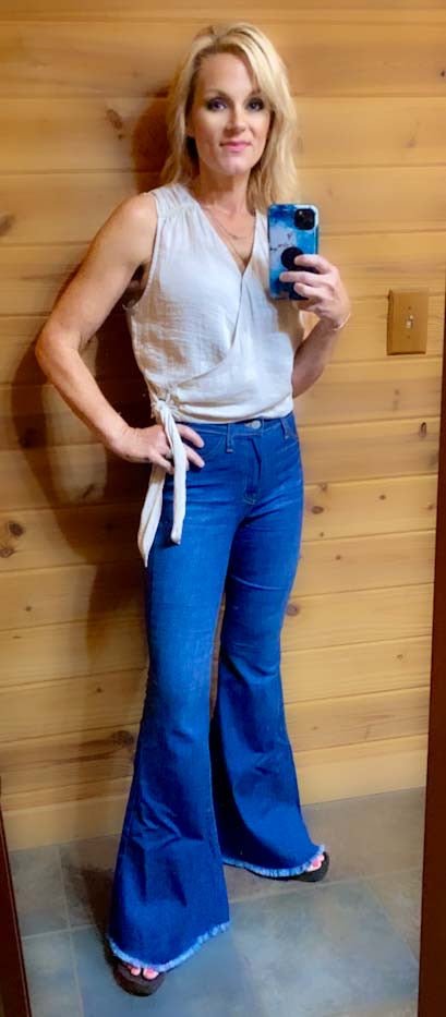 Retro High Rise Dark Wash Flare Jeans by Judy Blue - CountryFide Custom Accessories and Outdoors