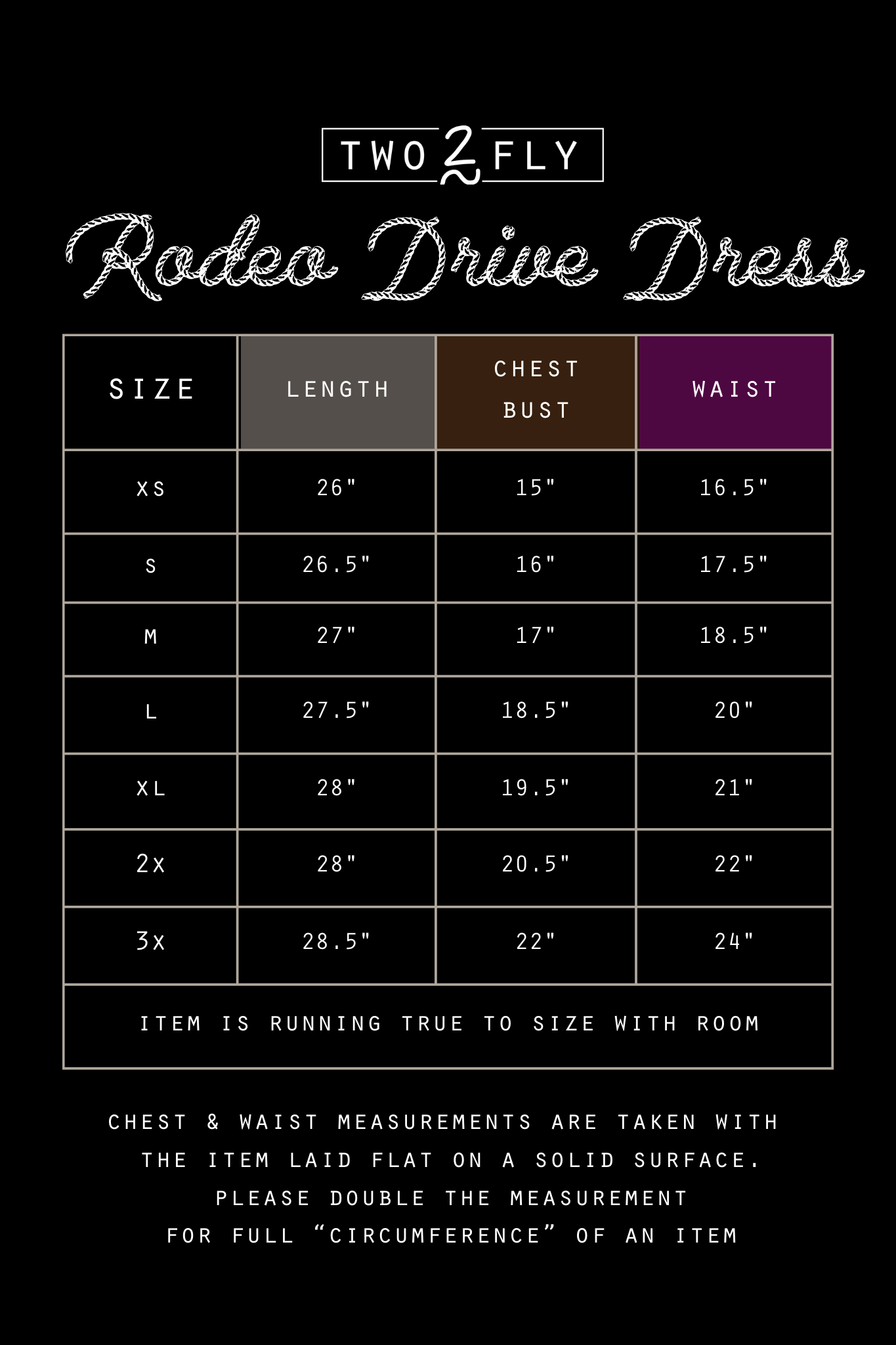 RODEO DRIVE DRESS [NO M-L]