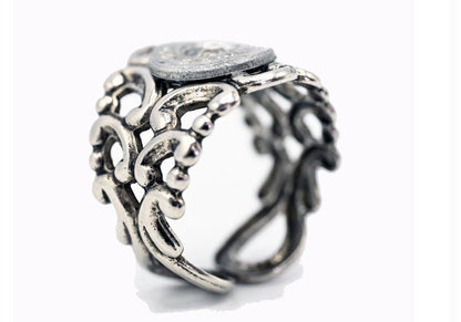 Romantic Scroll Rings - Brass and Silver - CountryFide Custom Accessories and Outdoors