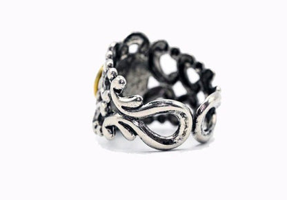 Romantic Scroll Rings - Brass and Silver - CountryFide Custom Accessories and Outdoors