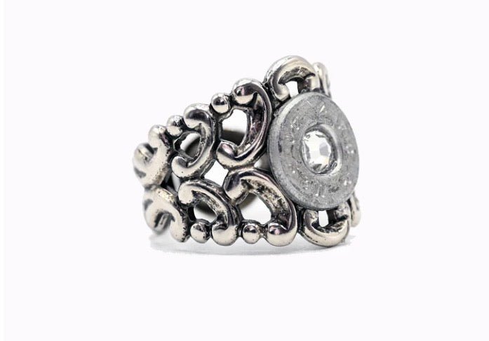 Romantic Scroll Rings - Brass and Silver - CountryFide Custom Accessories and Outdoors