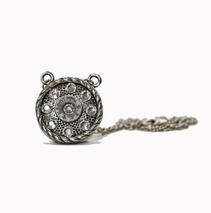 Round Rebel Necklace - Brass and Silver - CountryFide Custom Accessories and Outdoors