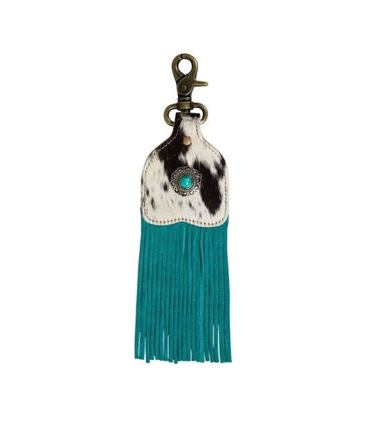Running River Hairon Hide Fringed Key Fob - CountryFide Custom Accessories and Outdoors