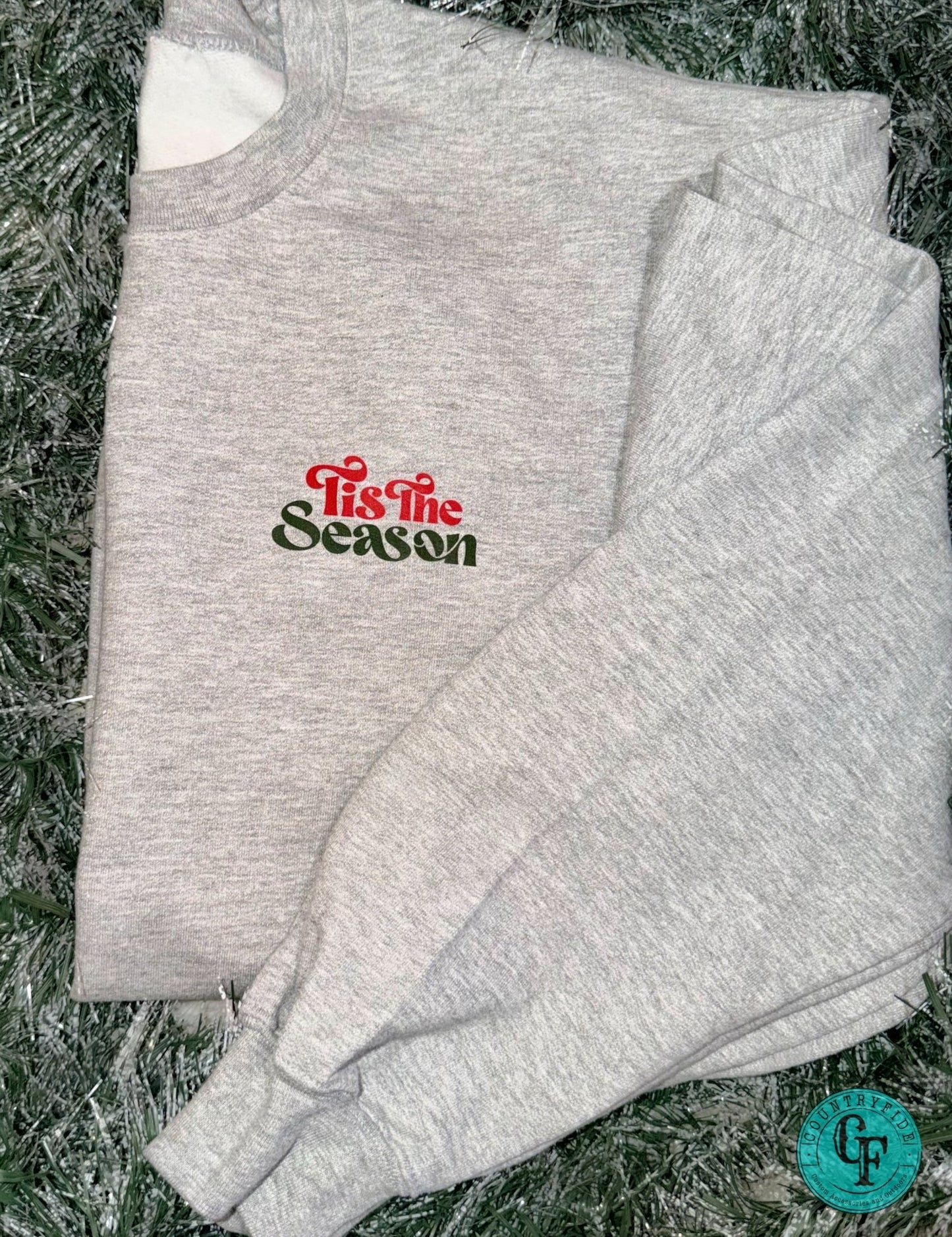 SANTA FISHING SWEATSHIRT - CountryFide Custom Accessories and Outdoors