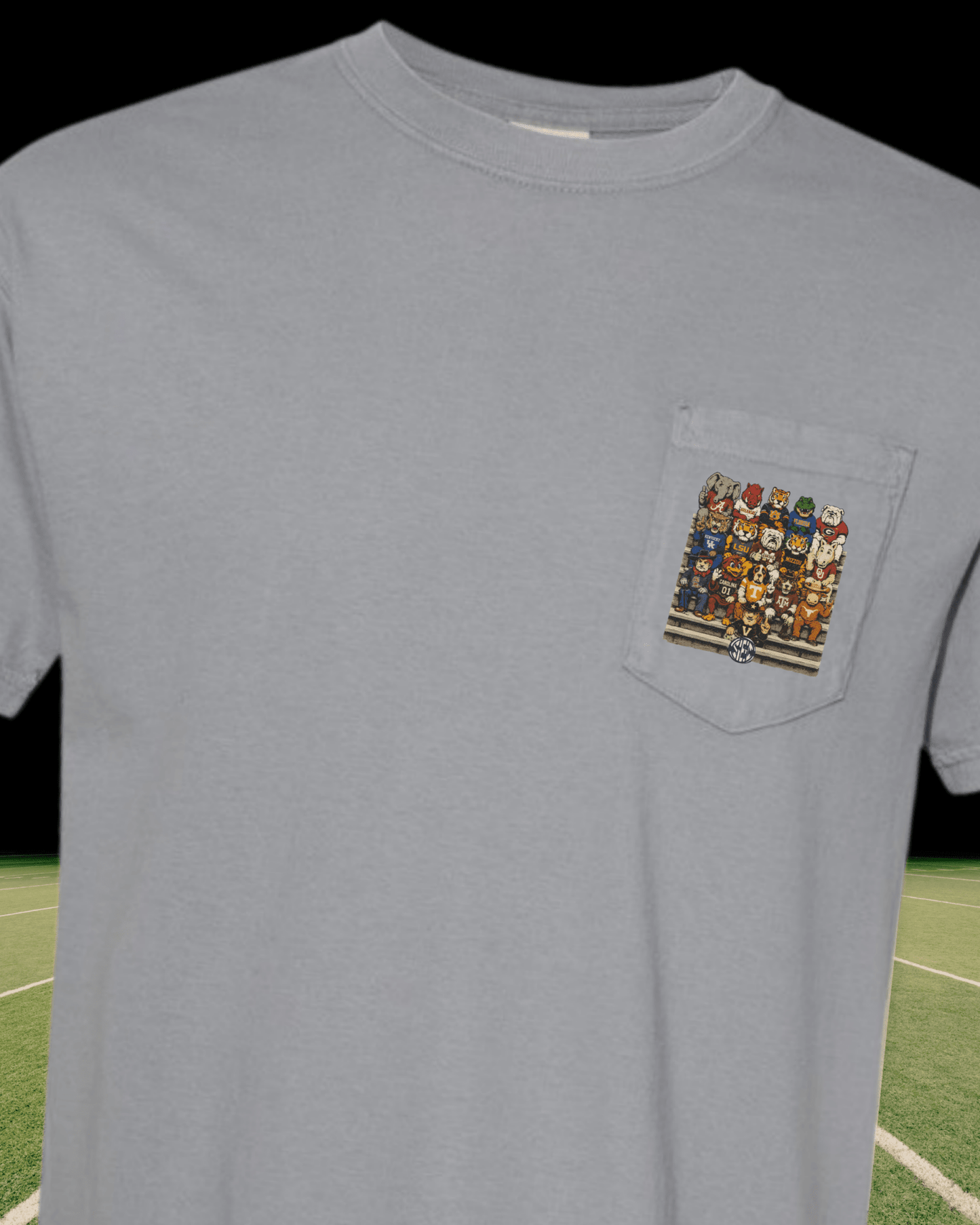 SEC FOOTBALL TEAM COMFORT COLORS TEE - CountryFide Custom Accessories and Outdoors