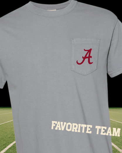 SEC FOOTBALL TEAM COMFORT COLORS TEE - CountryFide Custom Accessories and Outdoors