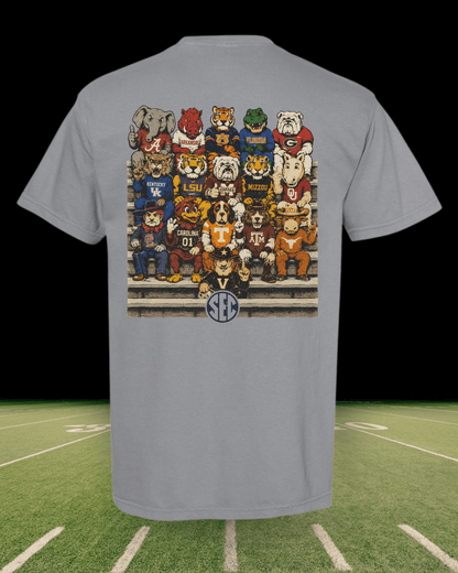 SEC FOOTBALL TEAM COMFORT COLORS TEE - CountryFide Custom Accessories and Outdoors