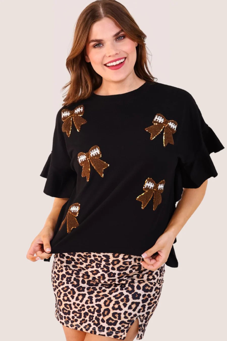Sideline Sparkle Ruffle Top - CountryFide Custom Accessories and Outdoors