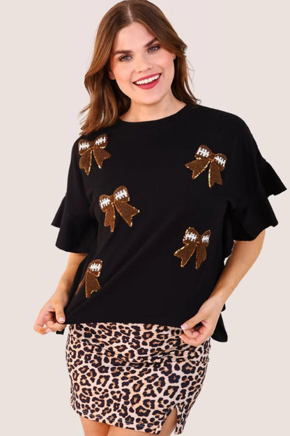 Sideline Sparkle Ruffle Top - CountryFide Custom Accessories and Outdoors