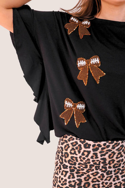Sideline Sparkle Ruffle Top - CountryFide Custom Accessories and Outdoors