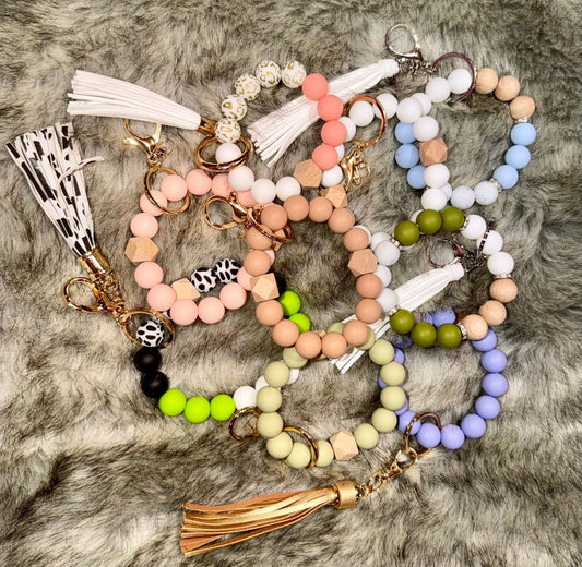 Silicone Beaded Wristlet Keychains - CountryFide Custom Accessories and Outdoors