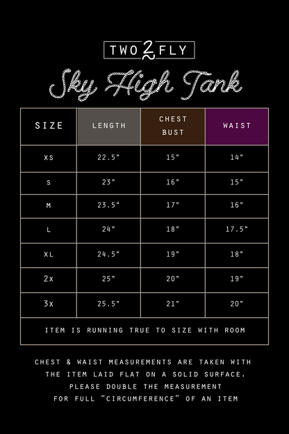 SKY HIGH TANK * VINTAGE [XL-3X ONLY]