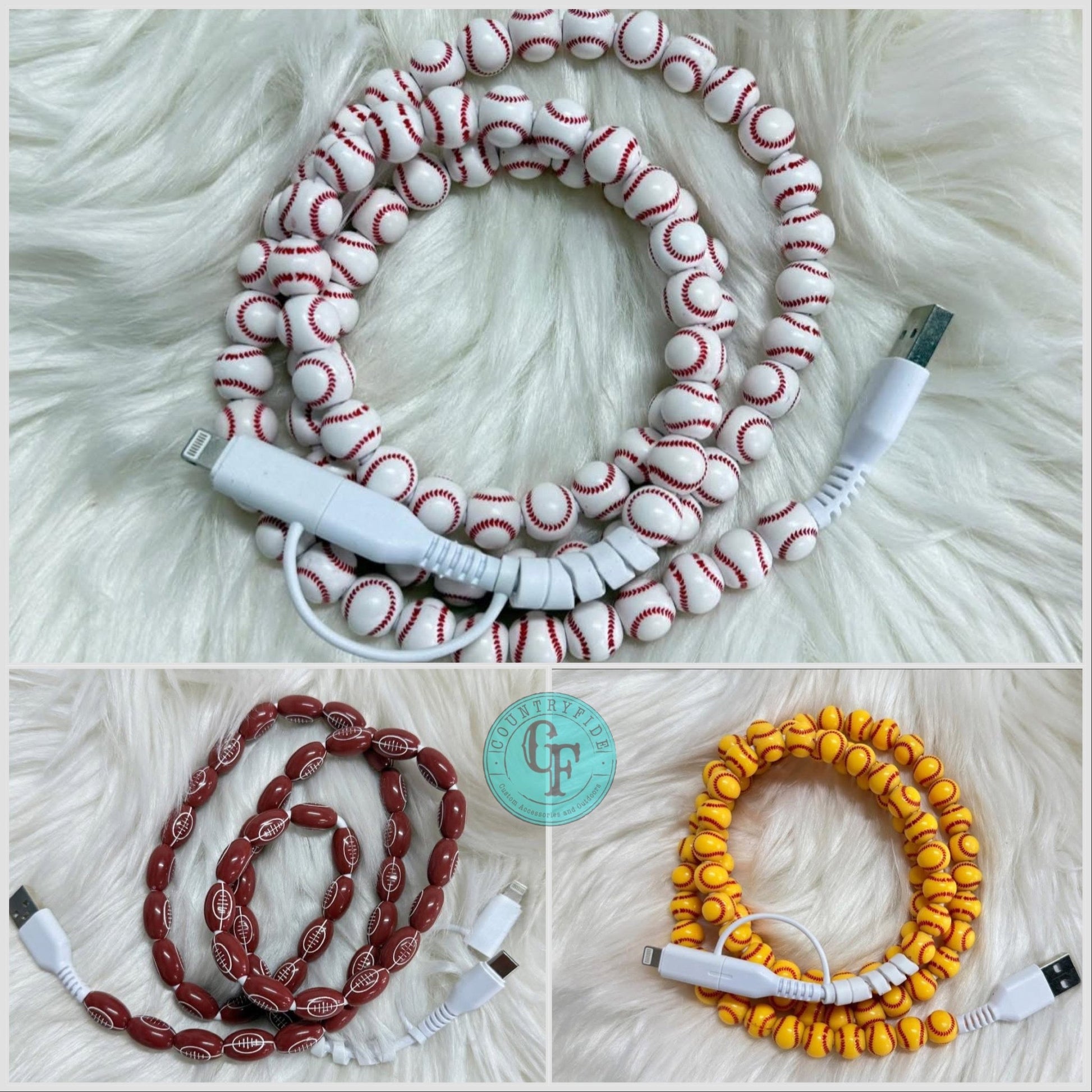 SPORTS 4 - IN - 1 BEAD PHONE CHARGERS - CountryFide Custom Accessories and Outdoors