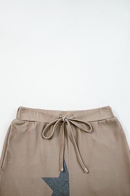 Star Loose Drawstring Wide Leg 2pcs Lounge Set - CountryFide Custom Accessories and Outdoors