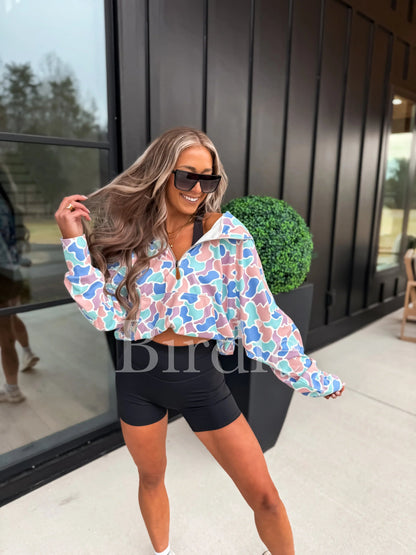 Summer Quarter Zip Pullover in Spring Duck Camo **PREORDER - CountryFide Custom Accessories and Outdoors