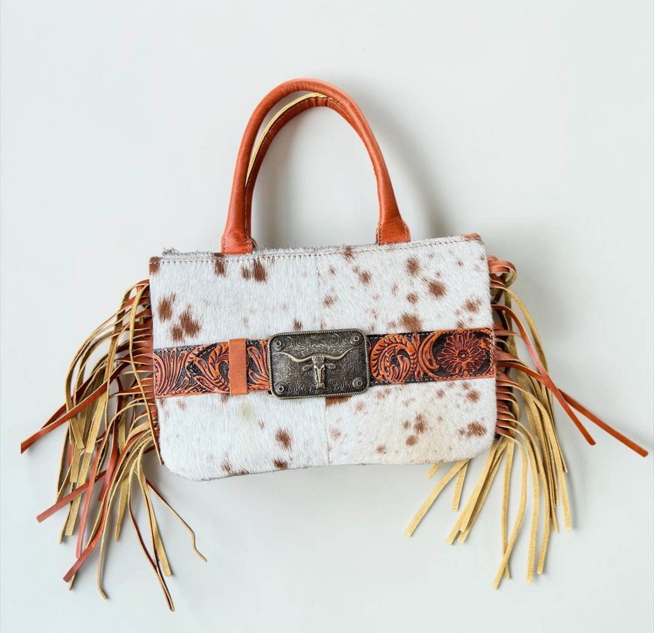 Tan Buckle Fringe Crossbody Bag - CountryFide Custom Accessories and Outdoors