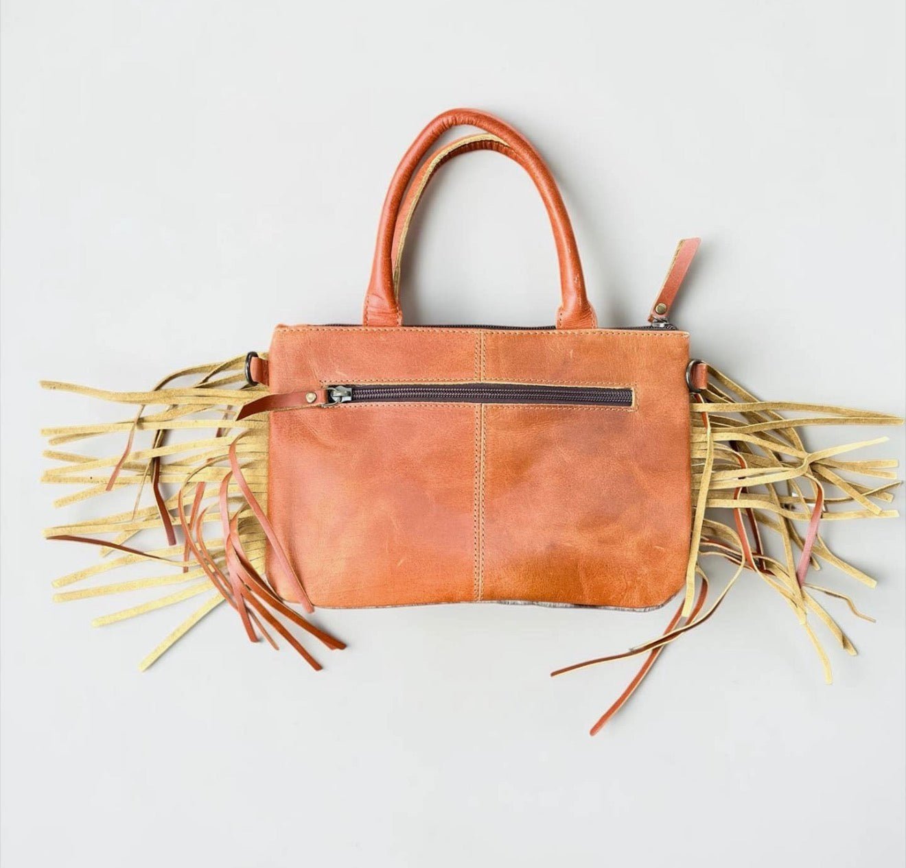 Tan Buckle Fringe Crossbody Bag - CountryFide Custom Accessories and Outdoors