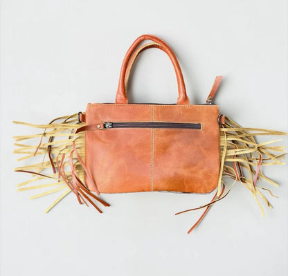 Tan Buckle Fringe Crossbody Bag - CountryFide Custom Accessories and Outdoors