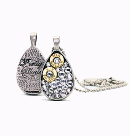 Teardrop Necklace - Brass and Silver - CountryFide Custom Accessories and Outdoors