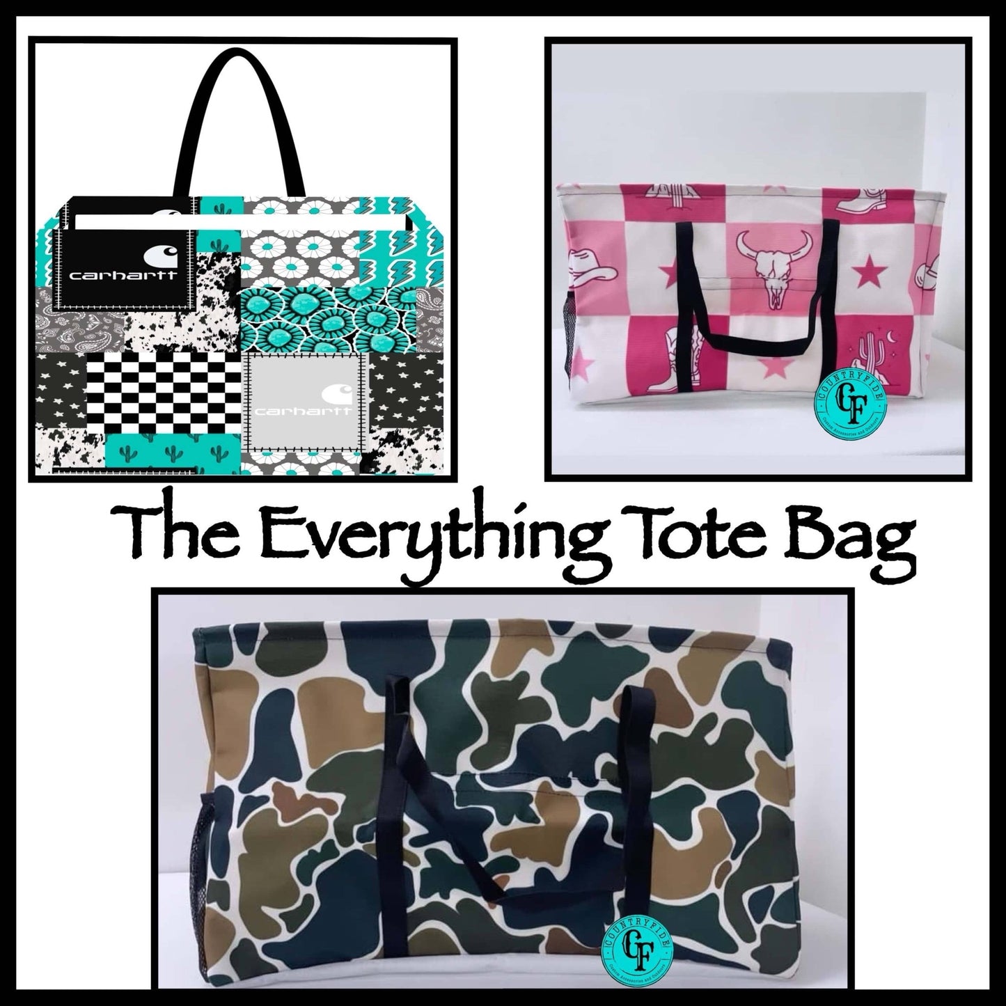 THE EVERYTHING TOTE BAG - CountryFide Custom Accessories and Outdoors