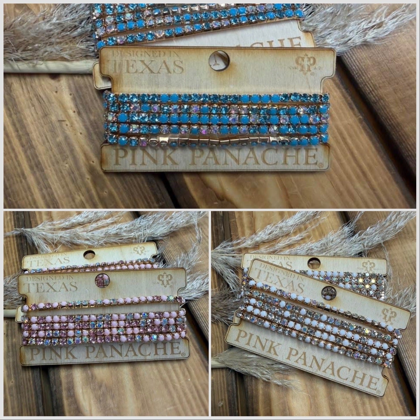 The Pink Panache Crystal & Rhinestone Stack Bracelet Set - CountryFide Custom Accessories and Outdoors